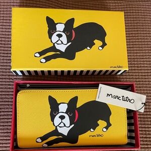 Marc Tetro Yellow Boston Terrier Wallet - In Mint Condition in the original box!